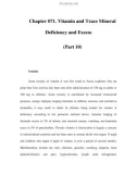 Chapter 071. Vitamin and Trace Mineral Deficiency and Excess (Part 10)