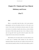 Chapter 071. Vitamin and Trace Mineral Deficiency and Excess (Part 7)