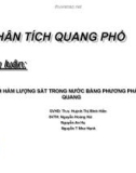 Tiểu luận: Xác định hàm lượng sắt trong nước bằng phương pháp trắc quang