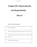 Chapter 047. Hypercalcemia and Hypocalcemia (Part 2)