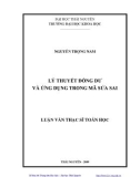 Luận văn: LÝ THUYẾT ĐỒNG DƯ VÀ ỨNG DỤNG TRONG MÃ SỬA SAI