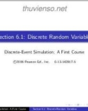 Tài liệu Discrete-Event Simulation: A First Course