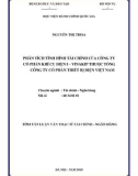 Tóm tắt Luận văn Thạc sĩ Tài chính Ngân hàng: Phân tích tình hình tài chính của Công ty cổ phần khí cụ điện I - VINAKIP thuộc Tổng công ty Cổ phần thiết bị điện Việt Nam