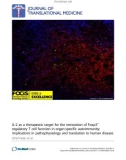 Báo cáo hóa học: IL-2 as a therapeutic target for the restoration of Foxp3+ regulatory T cell function in organ-specific autoimmunity: implications in pathophysiology and translation to human disease