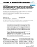 báo cáo hóa học: High correlation of the proteome patterns in bone marrow and peripheral blood blast cells in patients with acute myeloid leukemia