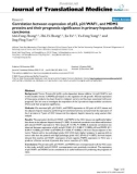 báo cáo hóa học: Correlation between expression of p53, p21/WAF1, and MDM2 proteins and their prognostic significance in primary hepatocellular carcinoma