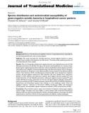 báo cáo hóa học: Species distribution and antimicrobial susceptibility of gram-negative aerobic bacteria in hospitalized cancer patients