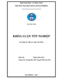 Đồ án tốt nghiệp ngành Kỹ thuật môi trường: Thiết kế hệ thống xử lý nước thải sinh hoạt cho khu chung cư định mức sử dụng nước là 100m3 /ngàyđêm