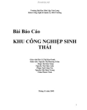 Báo cáo: Khu công nghiệp sinh thái