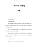 Khám ổ bụng (Kỳ 1)