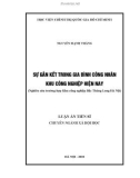 Luận văn tiến sĩ Xã hội học: Sự gắn kết trong gia đình công nhân khu công nghiệp hiện nay