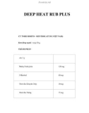 DEEP HEAT RUB PLUS