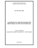 Luận văn Thạc sĩ Công nghệ kỹ thuật điện tử, truyền thông: Cơ chế quản lý chuyển giao kết nối trong mạng LTE nền tảng Femtocell