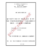 Luận văn Thạc sỹ Khoa học kinh tế: Quản lý vốn đầu tư xây dựng cơ bản từ nguồn Ngân sách Nhà nước qua Kho bạc Nhà nước tỉnh Thừa Thiên Huế