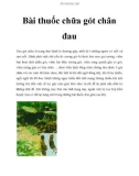 Bài thuốc chữa gót chân đau