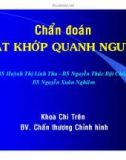 Chẩn đoán chật khớp quanh nguyệt