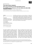 Báo cáo khoa học: The yeast stress response Role of the Yap family of b-ZIP transcription factors The PABMB Lecture delivered on 30 June 2004 at the 29th FEBS Congress in Warsaw