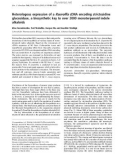 Báo cáo Y học: Heterologous expression of a Rauvolﬁa cDNA encoding strictosidine glucosidase, a biosynthetic key to over 2000 monoterpenoid indole alkaloids