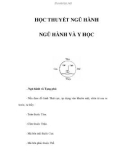 HỌC THUYẾT NGŨ HÀNH - NGŨ HÀNH VÀ Y HỌC