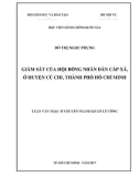 Luận văn thạc sĩ Quản lý công: Giám sát của Hội đồng nhân dân cấp xã, Huyện Củ Chi, Thành phố Hồ Chí Minh