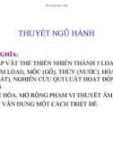 Bài giảng Thuyết ngũ hành