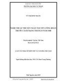 Luận văn Thạc sĩ Ngôn ngữ và Văn hóa Việt Nam: Nghệ thuật truyện ngắn Nguyễn Công Hoan trước Cách mạng Tháng 8 năm 1945