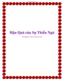 Hậu Quả của Thiếu Ngủ