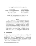 Báo cáo toán học: On (δ, χ)-bounded families of graphs