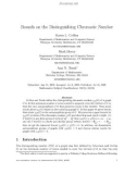 Báo cáo toán hoc: Bounds on the Distinguishing Chromatic Number