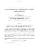 Báo cáo toán học: An improved bound on the minimal number of edges in color-critical graphs