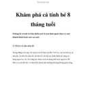 Khám phá cá tính bé 8 tháng tuổi