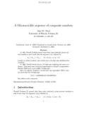 Báo cáo toán học: A Fibonacci-like sequence of composite numbers