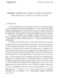 Báo cáo toán học: Ergodic actions of compact abelian groups 