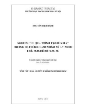 Tóm tắt Luận án Tiến sĩ Công nghệ sinh học: Nghiên cứu quá trình tạo bùn hạt trong hệ thống UASB nhằm xử lý nước thải sơ chế mủ cao su