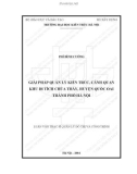 Tóm tắt Luận văn Thạc sĩ Quản lý đô thị và công trình: Giải pháp quản lý kiến trúc, cảnh quan khu di tích chùa Thầy, huyện Quốc Oai, thành phố Hà Nội