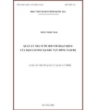 Luận án Tiến sĩ Quản lý công: Quản lý nhà nước đối với hoạt động của đạo Cao Đài tại khu vực Đông Nam Bộ