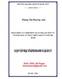 Luận văn Thạc sĩ Kinh doanh và quản lý: Hoạt động của hội đồng quản trị tại Công ty cổ phần Đầu tư Phát triển nhà ở và đô thị HUD8