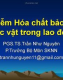 Nhiễm hóa chất bảo vệ thực vật trong lao động