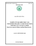 Luận án Tiến sĩ Dược học: Nghiên cứu đặc điểm thực vật, thành phần hóa học và một số tác dụng sinh học của cây ban lá dính Hypericum sampsonii Hance., họ Ban (Hypericaceae)