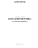 Giáo trình thực tập Kiểm nghiệm dược phẩm