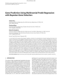 Báo cáo hóa học: Gene Prediction Using Multinomial Probit Regression with Bayesian Gene Selection