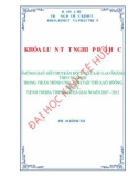 Khóa luận tốt nghiệp: Đánh giá sự chuyển dịch cơ cấu lao động theo ngành trong tiến trình CNH - HĐH tại thị xã Hương Thủy, tỉnh Thừa Thiên Huế giai đoạn 2007-2012