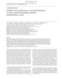 Guidelines for using human event-related potentials to study cognition: Recording standards and publication criteria