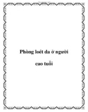 Phòng loét da ở người cao tuổi