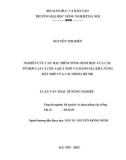 Luận văn thạc sĩ Nông nghiệp: Nghiên cứu các đặc điểm nông sinh học của các tổ hợp lai cà chua quả nhỏ và đánh giá khả năng kết hợp của các dòng bố mẹ