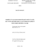 Luận văn Thạc sĩ Sinh học: Nghiên cứu đa dạng di truyền quần thể của loài dầu nước (Dipterocarpus alatus Roxb. EX G.Don) ở rừng nhiệt đới Đông Nam Bộ