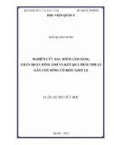 Luận án Tiến sĩ Y học: Nghiên cứu đặc điểm lâm sàng, chẩn đoán hình ảnh và kết quả phẫu thuật gãy cột sống cổ kiểu giọt lệ