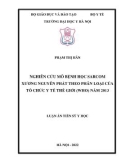 Luận án Tiến sĩ Y học: Nghiên cứu mô bệnh học sarcom xương nguyên phát theo phân loại của Tổ chức Y tế thế giới (WHO) năm 2013