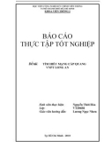 Báo cáo tốt nghiệp: TÌM HIỂU MẠNG CÁP QUANG VNPT LONG AN