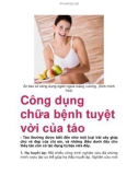 Công dụng chữa bệnh tuyệt vời của táo